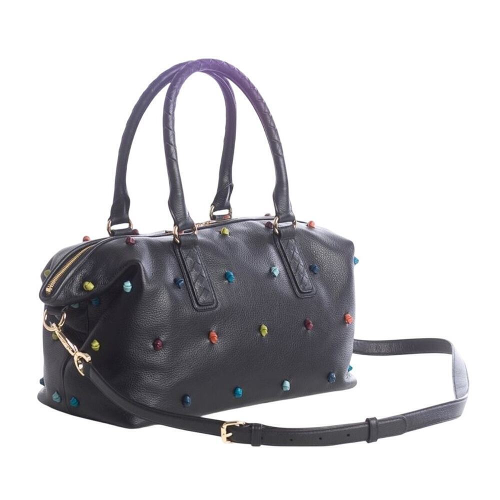 Tehra & B Ladies Knot Design Leather Satchel Bag